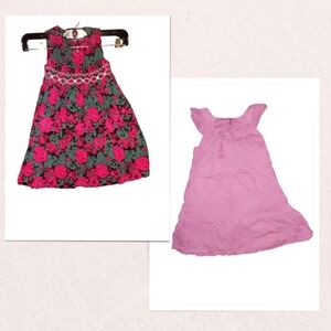 Toddler Girls Dresses Size 3T Set Of 2